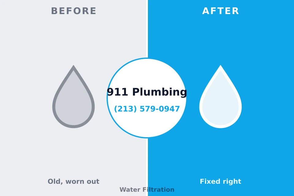 Before and after: plumbing repair Oakwood, OH